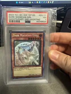Yu-Gi-Oh Ghosts Past 2nd 1st Edition Dark Magician Girl GFP2-EN177 PSA 7 YuGiOh - Image 1