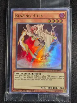 Yugioh - Blazing Hiita LART-EN034 Limited Edition Ultra Rare Sealed NM - Image 1