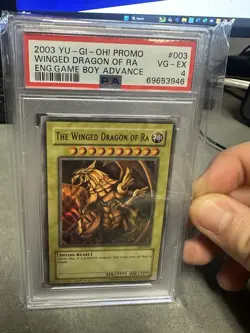 Yugioh PSA 4 The Winged Dragon of Ra GBI-003 Ultra Rare - Image 1
