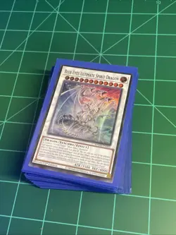 YUGIOH BLUE EYES DECK READY TO PLAY MINT CONDITION AND SLEEVED - Image 1