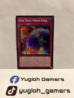 YUGIOH DARK MAGIC MIRROR FORCE INFO-EN069 1st EDITION SUPER LIGHT PLAYED - Image 1