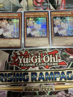 3x Ash Blossom & Joyous Spring Prismatic Secret Rare MP22-EN257 Yugioh Playset - Image 1