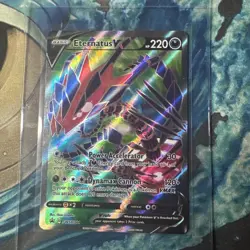 Eternatus V SWSH044 NM Full Art Promo Rare Pokemon Card - Image 1