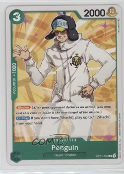 2022 One Piece Card Game: Romance Dawn OP01 Penguin #OP01-050 - Image 1