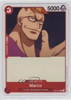 2022 One Piece Card Game: Romance Dawn OP01 Marco #OP01-023 - Image 1