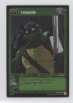 2004 Teenage Mutant Ninja Turtles Trading Card Game 1st Edition Leonardo Araujo - Image 1
