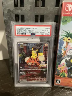 Detective Pikachu SV-P 098 PSA10 Japanese Promotional Card with game - Image 5