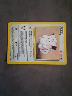 Pokemon TCG Clefairy Base Set Holo Unlimited Rare Card 5/102 Near Mint - Image 2