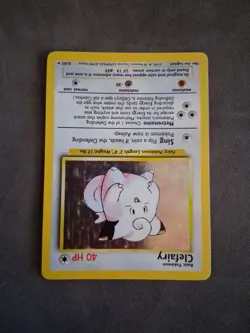 Pokemon TCG Clefairy Base Set Holo Unlimited Rare Card 5/102 Near Mint - Image 3