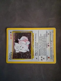 Pokemon TCG Clefairy Base Set Holo Unlimited Rare Card 5/102 Near Mint - Image 4