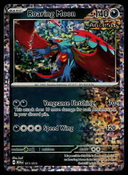 Roaring Moon - 011/015 - M24 EN Holo Mcdonald's Dragon Discovery Pokemon Card NM - Image 1