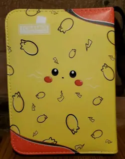 Pokemon Pikachu TCG Binder Yellow Zip Up Card Holder 55 Pages Holds 440 Card NEW - Image 3