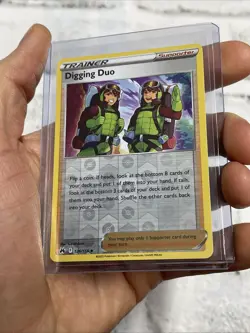 Digging Duo Crown Zenith #126/159 Uncommon Reverse Holo Pokemon NM Nintendo Card - Image 1