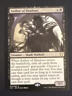 1x Author of Shadows (035) Commander 2021 LP MTG Magic the Gathering x1 MKE - Image 1