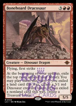 Bonehoard Dracosaur 1x FOIL MTG LCI Mythic MINT red - Image 1