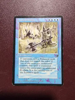 "Invoke" "Prejudice" MTG English Legends, 1994. Moderately Played. - Image 1