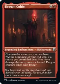 Dragon Cultist (Etched Foil) -Foil Near Mint MTG - Image 1
