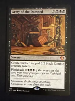 1x Army of the Damned (106) Innistrad: Midnight Hunt Commander LP MTG Magic x1 - Image 1