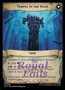 Aclazotz, Deepest Betrayal / Temple of the Dead 1x FOIL MTG LCI Mythic MINT blk - Image 2