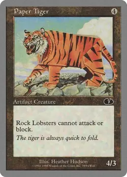 Paper Tiger Unglued MP MTG - Image 1