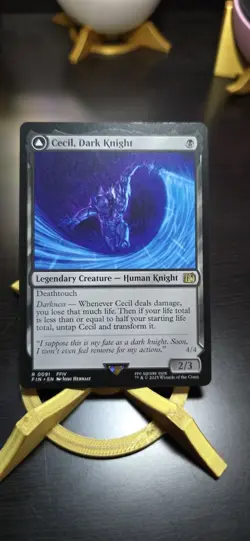 Final Fantasy MTG Cecil Dark Knight FIN-091 Mythic Rare - Image 1