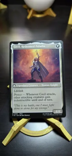 Final Fantasy MTG Cecil Dark Knight FIN-091 Mythic Rare - Image 2