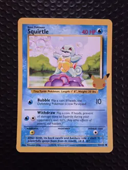 Pokemon TCG Squirtle 63/102 25th Anniversary Celebrations Jumbo Card - Image 1