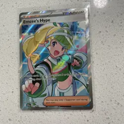 Emcee's Hype - 220/182 - Pokemon Destined Rivals - NM Condition - Image 1