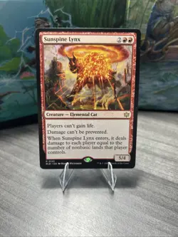 MTG Sunspine Lynx Borderless Bloomburrow Regular Card NM Condition - Image 1