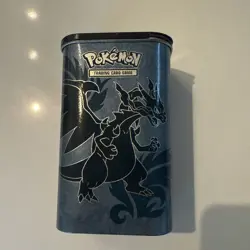 2014 Pokemon TCG XY Elite Trainer Deck Shield Empty Tin w/ Mega Charizard - Image 1