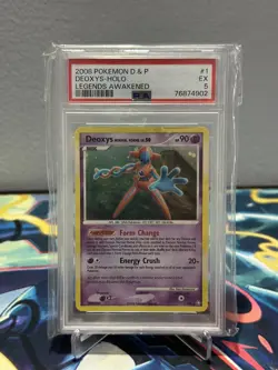 2008 Pokemon Diamond & Pearl Legends Awakened Deoxys 1/146 Holo MINT PSA 5-EX - Image 2