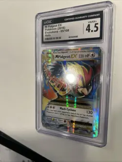 2016 Pokemon M Pidgeot EX 65/108 Evolutions Holo Graded CGC 4.5 - Image 4