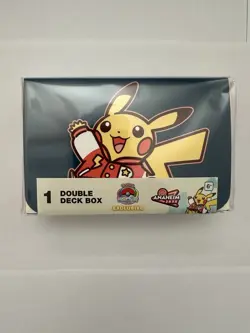 2025 World Championships Anaheim Pokemon TCG Double Deck Box Pikachu - Image 1
