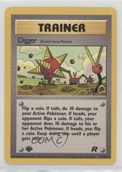 Digger - Rocket's Secret Machine 1st Ed. Pokemon Team Rocket #75 2000 - Image 1