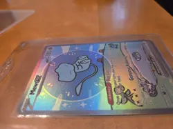 Pokemon Paldean Fates “bubble mew" Illustration Rare Mew Ex RAW MINT 232/091 - Image 4