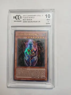 Yugioh! Dark Necrofear LC03-EN002 Limited Edition 2012 Ultra Rare Graded BCCG 10 - Image 1