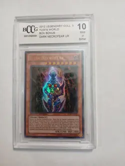 Yugioh! Dark Necrofear LC03-EN002 Limited Edition 2012 Ultra Rare Graded BCCG 10 - Image 2