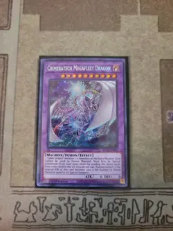 YUGIOH CHIMERATECH MEGAFLEET DRAGON BLAR-EN085 SECRET 1ST EDITION NM - Image 1