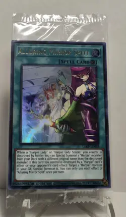Alluring Mirror Split YUGIOH mLART ULTRA RARE SEALED LIM EDITION NM #3206 - Image 1