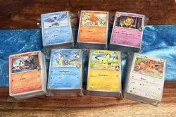 700 Pokemon Cards UNSEARCHED Non-Holo Bulk Lot - C/UC + 25 Card Mystery Pack (B) - Image 1