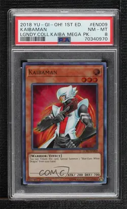 Kaibaman Ultra Rare 1st Ed. YuGiOh Legendary Collection Kaiba PSA 8 - Image 1
