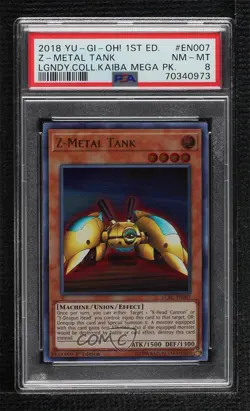 Z-Metal Tank Ultra Rare 1st Ed. YuGiOh Legendary Collection Kaiba PSA 8 - Image 1