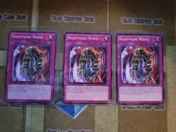 YUGIOH 3X NIGHTMARE WHEEL COMMON 1ST ED NM (MIL1,SDMA) - Image 1