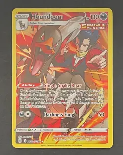 Pokemon Card Houndoom TG10/TG30 Brilliant Stars Trainer Gallery - Near Mint - Image 1