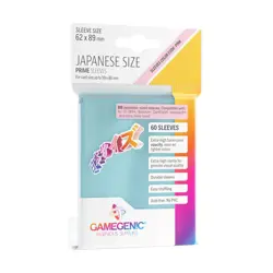 GameGenic Card Sleeves Prime Japanese - Clear (10 Packs of 60) New - Image 1