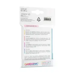 GameGenic Card Sleeves Prime Japanese - Clear (10 Packs of 60) New - Image 2