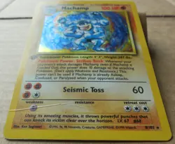 Machamp 8/102 Rare Holo 1st Edition Base Set Pokemon Creases see Pics Card HP - Image 4