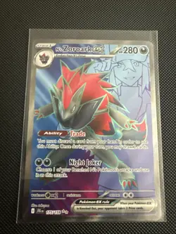 N's Zoroark EX 175/159 Full Art NM/M Journey Together Pokemon Card - Image 1