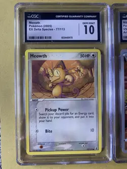 Pokemon Graded Card Lot of 3 CGC GM 10 Vintage & Modern Various Languages - Image 3