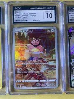 Pokemon Graded Card Lot of 3 CGC GM 10 Vintage & Modern Various Languages - Image 4